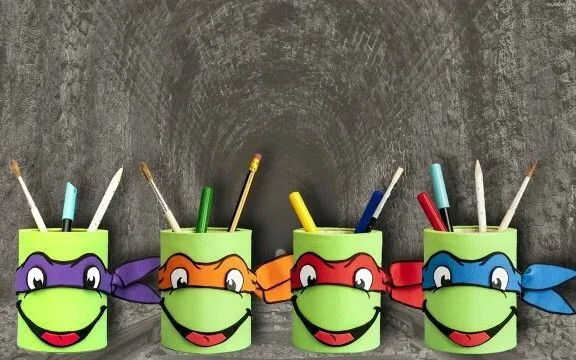 Portalapices Tortugas Ninjas echos en goma eva o foamy! | planas ... Portalapices Tortugas Ninjas echos en goma eva o foamy! | planas ...
