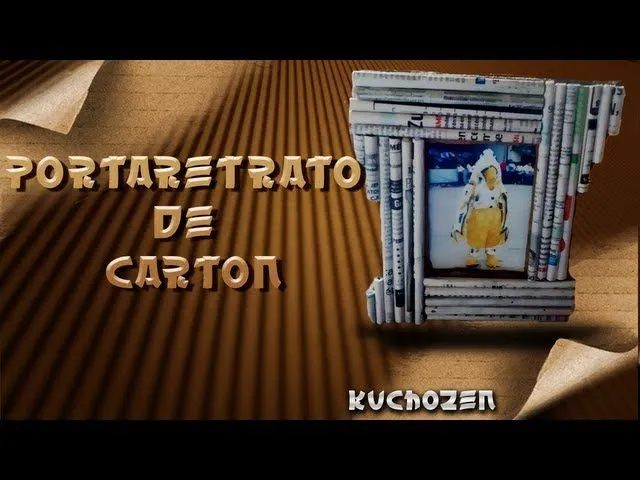 Como hacer un Portaretrato de Carton (Reutiliza) - YouTube