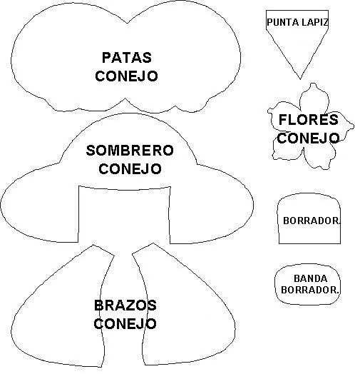 Moldes para fomi gratis - Imagui