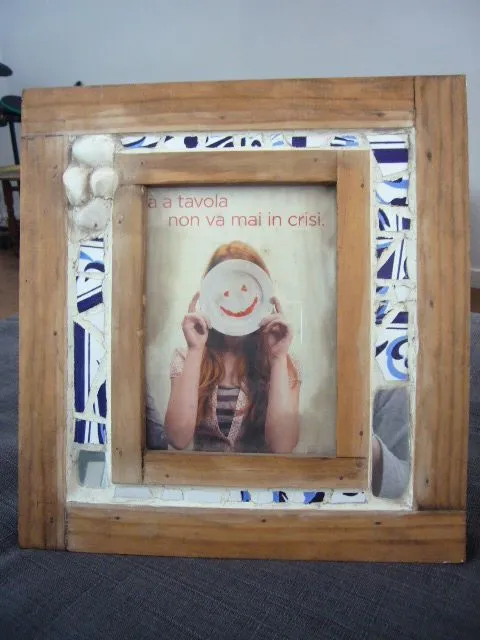 Portaretratos con material reciclable - Imagui