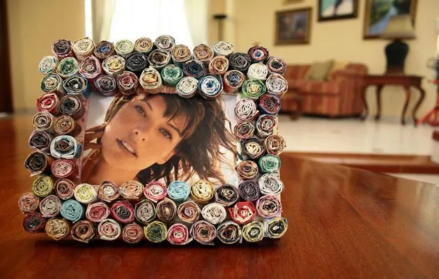 Como elaborar un portaretrato con material reciclado - Imagui Como elaborar un portaretrato con material reciclado - Imagui