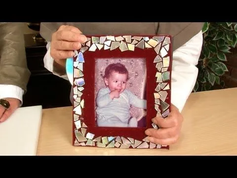Portaretratos de Terciopelo con CD´s Reciclados - YouTube