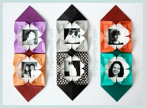 Cómo se hace un portarretrato en origami con corazones ornamentales Cómo se hace un portarretrato en origami con corazones ornamentales
