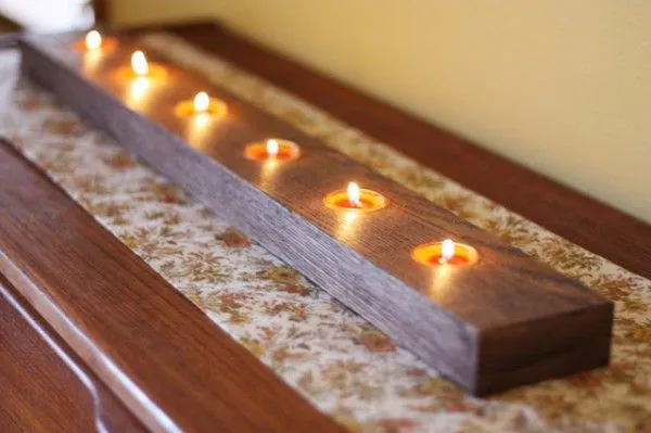 Portavelas de madera paso a paso - Guía de MANUALIDADES Portavelas de madera paso a paso - Guía de MANUALIDADES