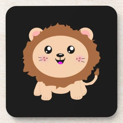 Posavasos De CorchoDibujo Del Leon, Posavasos de corcho para ...