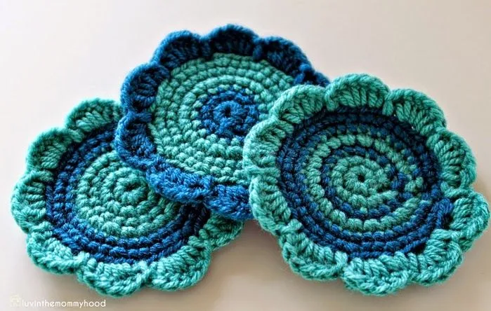 Posavasos florales al crochet con paso a paso | Crochet y Dos agujas Posavasos florales al crochet con paso a paso | Crochet y Dos agujas