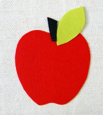 Posavasos de goma eva con forma de manzana - Todo en Goma Eva Posavasos de goma eva con forma de manzana - Todo en Goma Eva