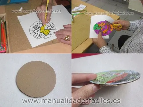 Posavasos hechos con carton reciclado | Manualidades faciles Posavasos hechos con carton reciclado | Manualidades faciles