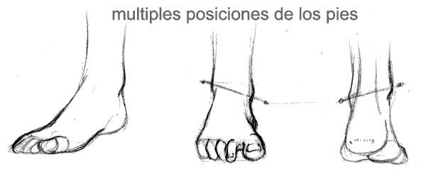 Piernas, pies - Aprender a dibujar animes.