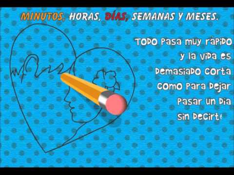 Postal animada para decir Te quiero - YouTube