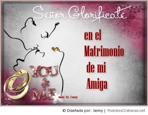 Postal - Glorificate Señor en el matrimonio de mi amiga - Postales ... Postal - Glorificate Señor en el matrimonio de mi amiga - Postales ...