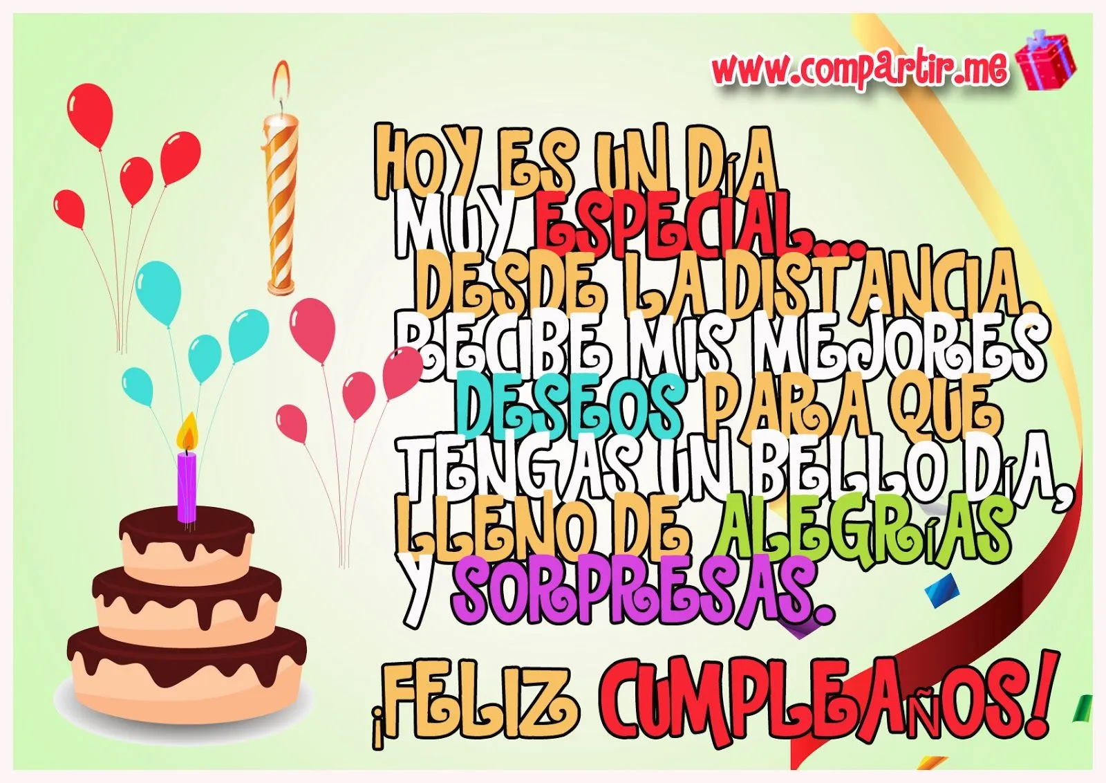 Postal en HD de Feliz cumpleaños con frase de alegrías y sorpresas ... Postal en HD de Feliz cumpleaños con frase de alegrías y sorpresas ...