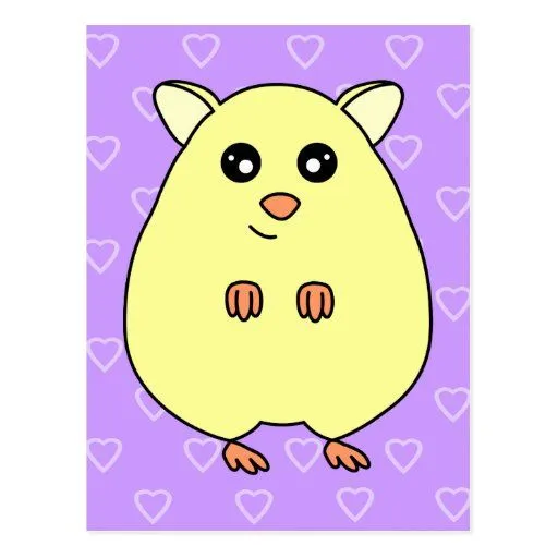 Postal linda del hámster del dibujo animado | Zazzle Postal linda del hámster del dibujo animado | Zazzle