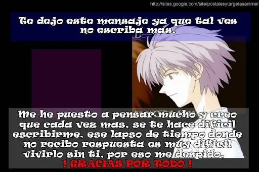 POSTALES ANIME DE DESAMOR - POSTALES Y TARJETAS ANIME