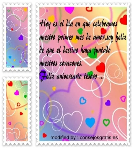 Postales bonitas con frases por primer mes de novios | Mensajes y ... Postales bonitas con frases por primer mes de novios | Mensajes y ...