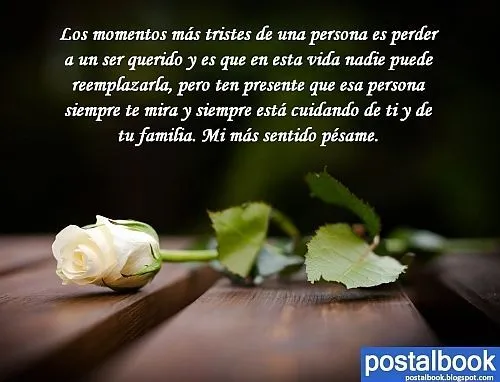 POSTALES DE CONDOLENCIA on Pinterest | Frases, Facebook and Amigos