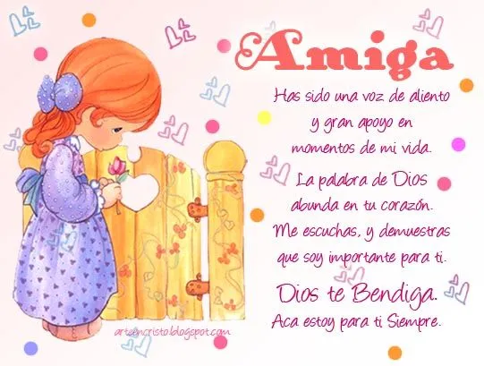 Postales Cristianas Arte en Cristo...: AMIGA. DIOS TE BENDIGA Postales Cristianas Arte en Cristo...: AMIGA. DIOS TE BENDIGA