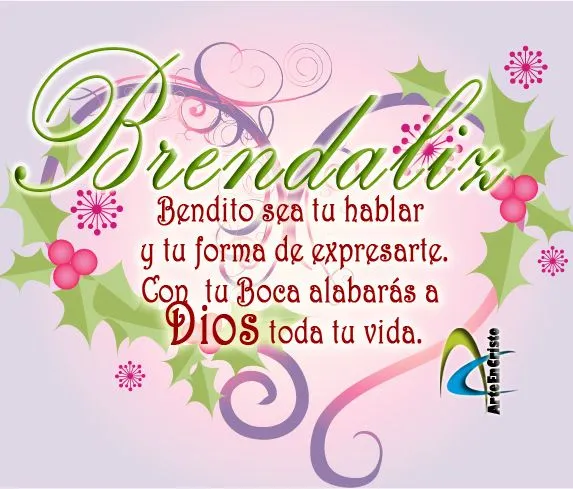 Postales Cristianas Arte en Cristo...: BRENDALIZ: DIOS TE DICE HOY..