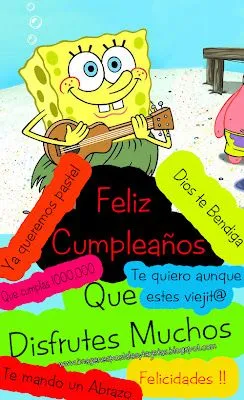 Postales de Cumpleaños – Postal de Bob Sponja | Imagenes para ...