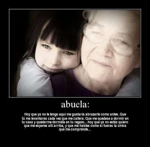 Mensajes para la abuela - Imagui