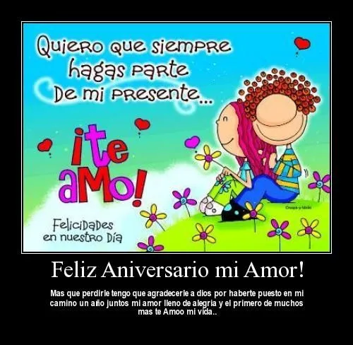 Feliz mes aniversario mi amor - Imagui