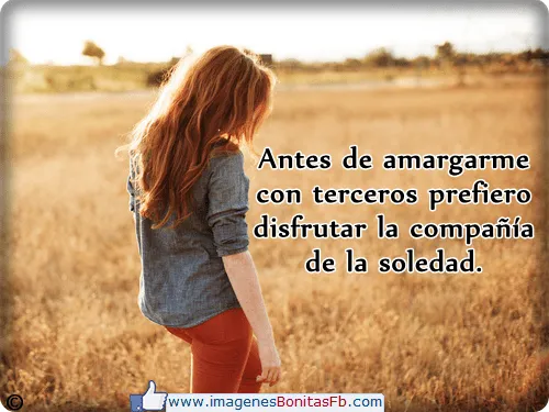 Postales con frases de soledad para facebook Imagenes bonitas para ...