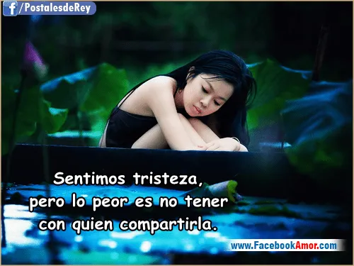 Postales con frases de tristeza - Imágenes Bonitas para Facebook ...