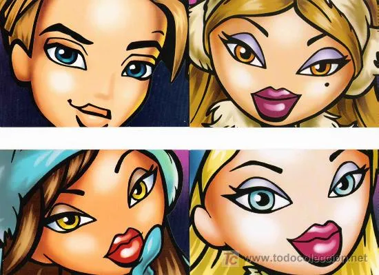 6 postales de muñecas bratz de bandai | 21253231