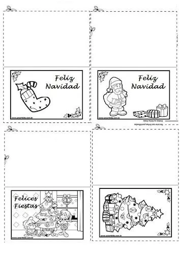 Divertidas de Navidad: tarjetas