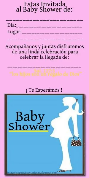 ... Postales y Tarjetas: Tarjeta de Invitación para Baby Shower de Niña ... Postales y Tarjetas: Tarjeta de Invitación para Baby Shower de Niña