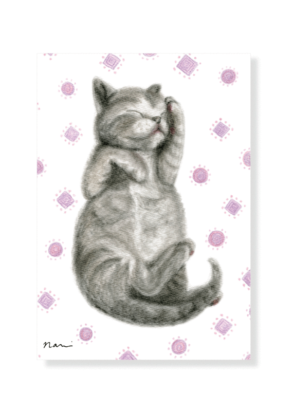 Postcard Minie Cat - Pear Design