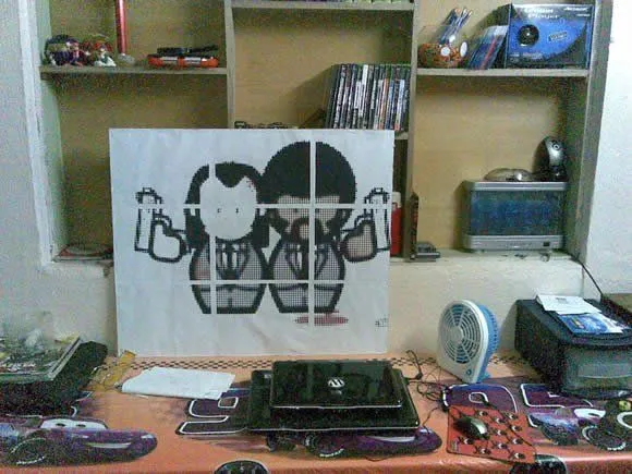 Cómo hacer un póster casero – Marcianos