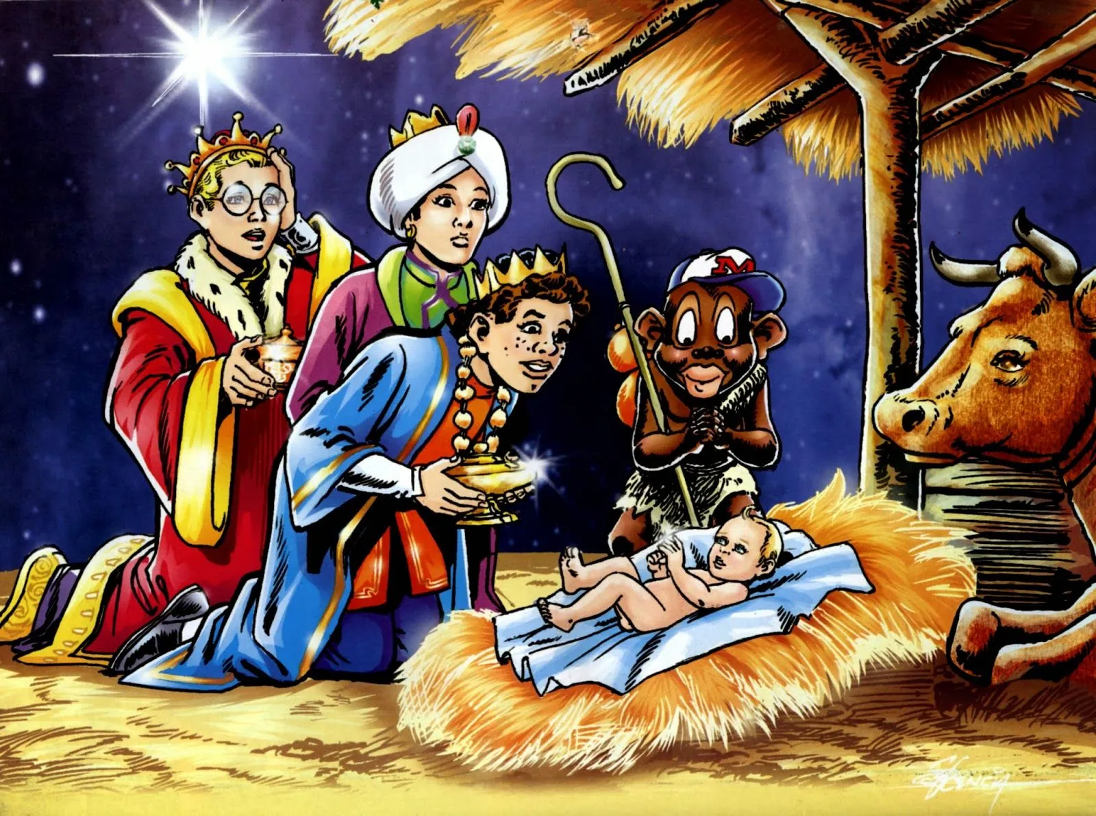 Poster de Memín Pinguín - Nacimiento del niño Dios. | El taller de ... Poster de Memín Pinguín - Nacimiento del niño Dios. | El taller de ...