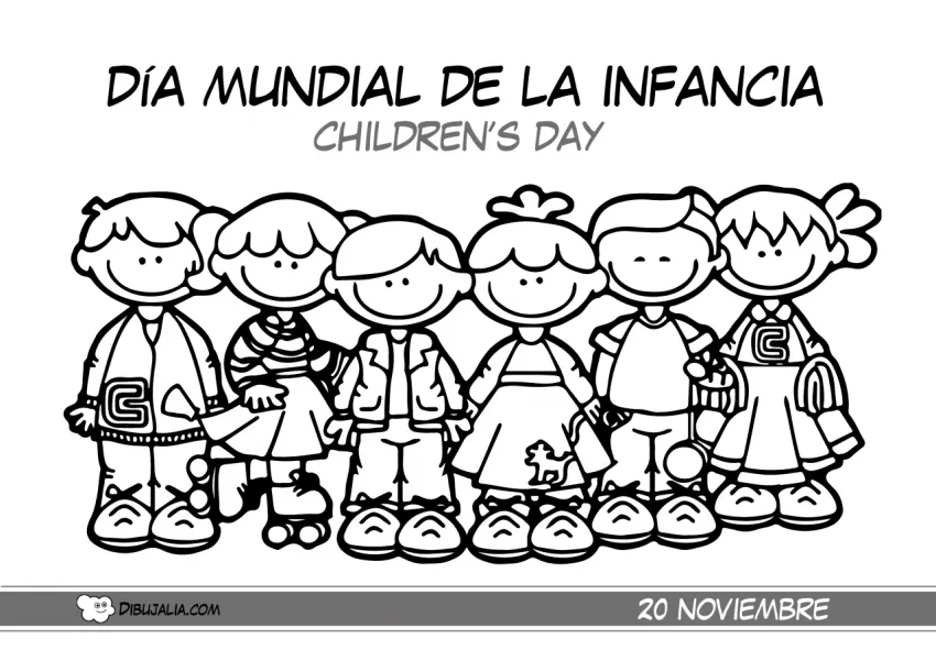 Poster Día Mundial de la Infancia - Dibujo #383 - Dibujalia - Dibujos para Colorear y Recursos Educativos Poster Día Mundial de la Infancia - Dibujo #383 - Dibujalia - Dibujos para Colorear y Recursos Educativos