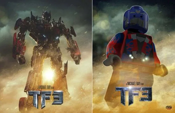 Pósters de cine hechos con LEGO: Transformers 3 Pósters de cine hechos con LEGO: Transformers 3