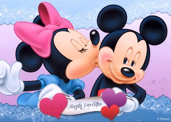 postmarked with love.: love, mickey & minnie mouse