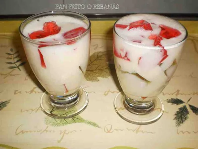 Como hacer postre con gelatina de fresa - Receto Como hacer postre con gelatina de fresa - Receto