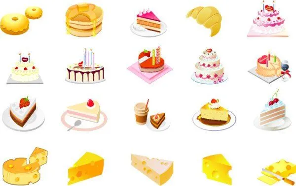 Postre de tarta de queso, free vector - 365PSD.com