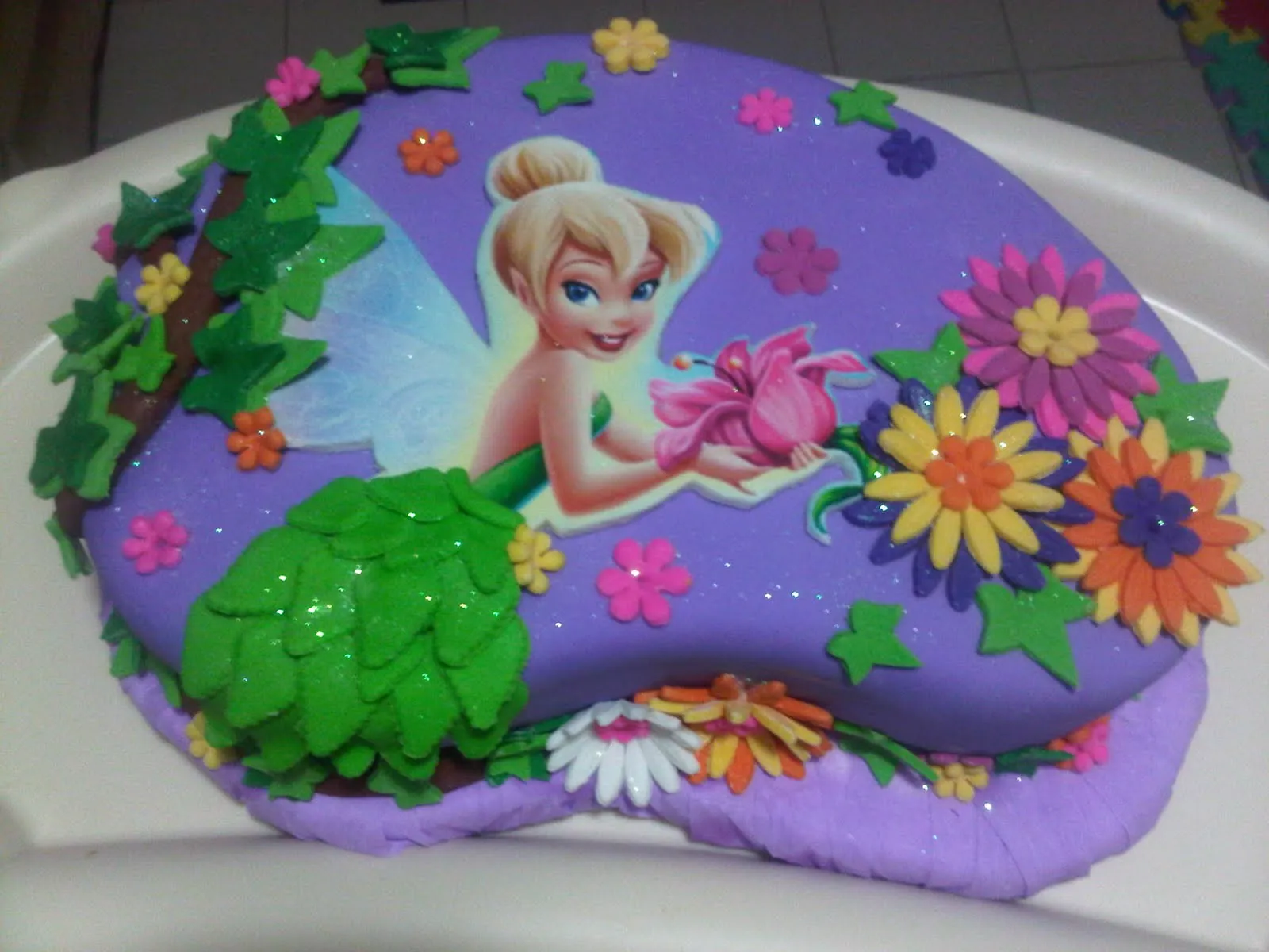 Postrecitos.net: Torta Campanita-Tinkerbell Postrecitos.net: Torta Campanita-Tinkerbell