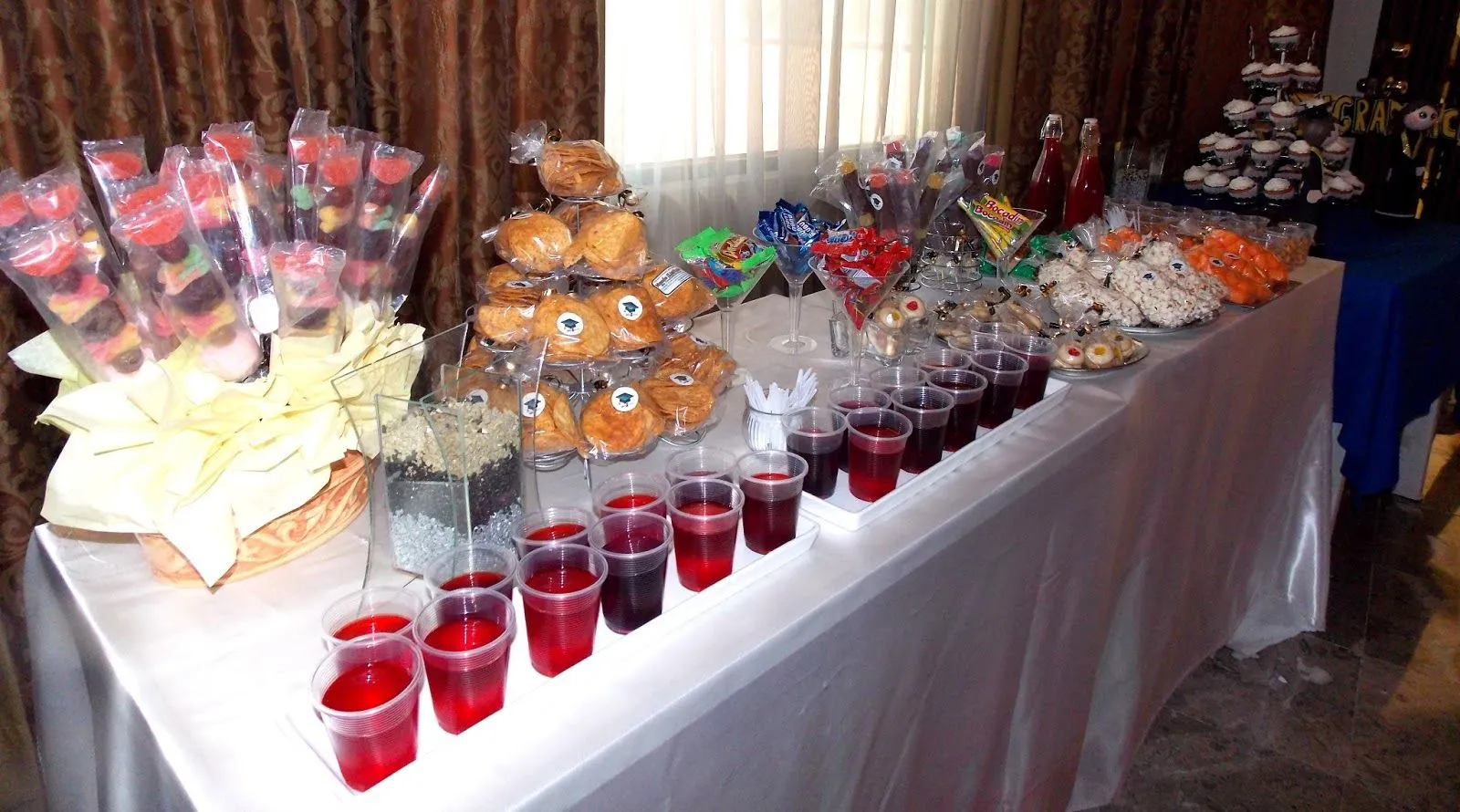 postregalleta: Mesa de snacks para fiesta de verano y albercadas postregalleta: Mesa de snacks para fiesta de verano y albercadas