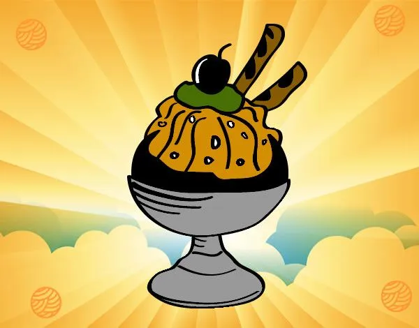 Dibujo de Helado pintado por Caricatura en Dibujos.net el día 04 ...