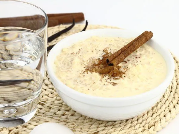 Postres para niños. Arroz con leche