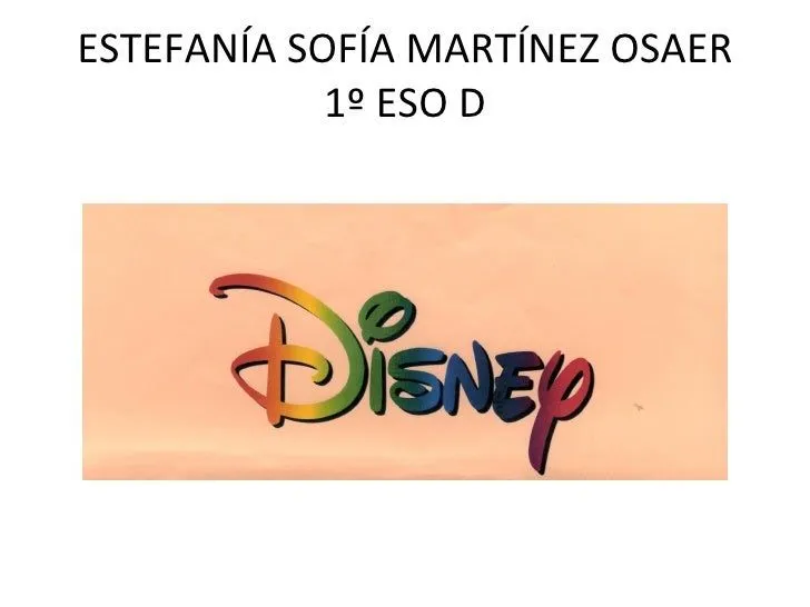 Power Point Letra Disney