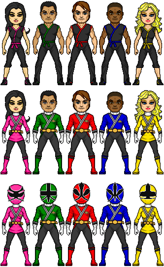 Power Rangers Samurai lineup by ~TheEndlessOne on deviantART Power Rangers Samurai lineup by ~TheEndlessOne on deviantART