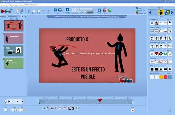 Powtoon: Hacer presentaciones animadas gratis sin bajar software ...