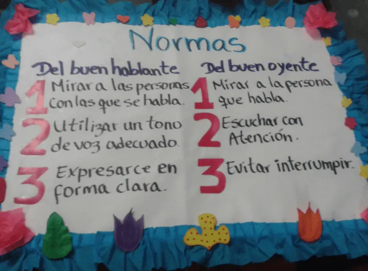 Llas normas de buen hablante y del buen oyente - Imagui