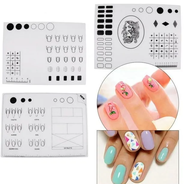 3 de Práctica de Uñas Alfombrilla de Silicona Almohadilla para Colorear Estampado Transferencia DIY Macarena Estera del silicón del arte del clavo | Walmart en línea 3 de Práctica de Uñas Alfombrilla de Silicona Almohadilla para Colorear Estampado Transferencia DIY Macarena Estera del silicón del arte del clavo | Walmart en línea