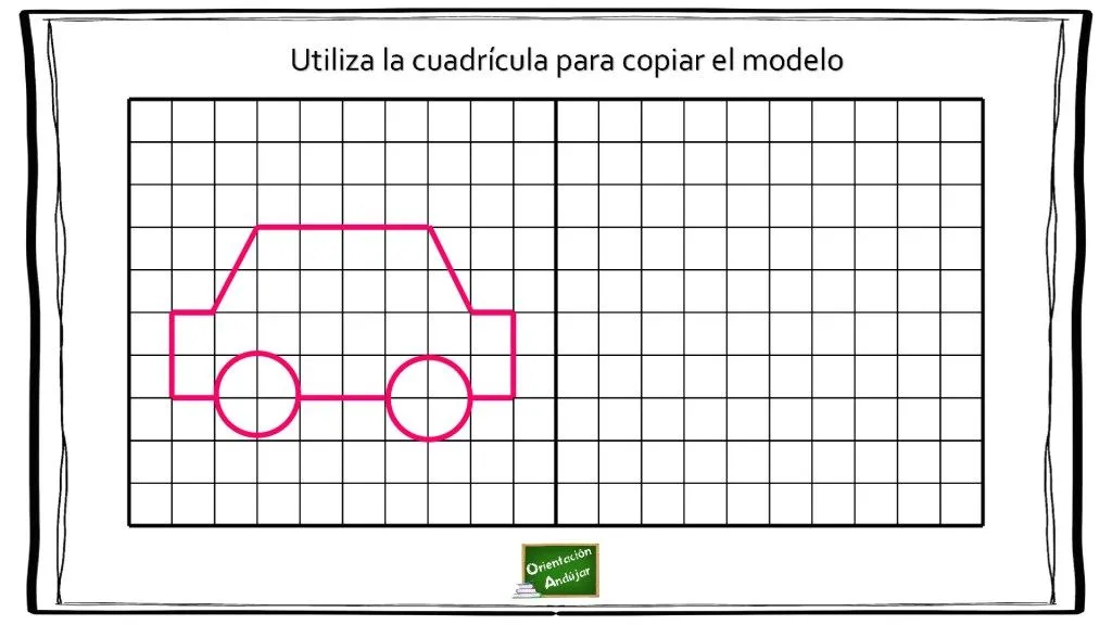 Practicamos la simetría: Dibujamos con cuadrícula. Practicamos la simetría: Dibujamos con cuadrícula.