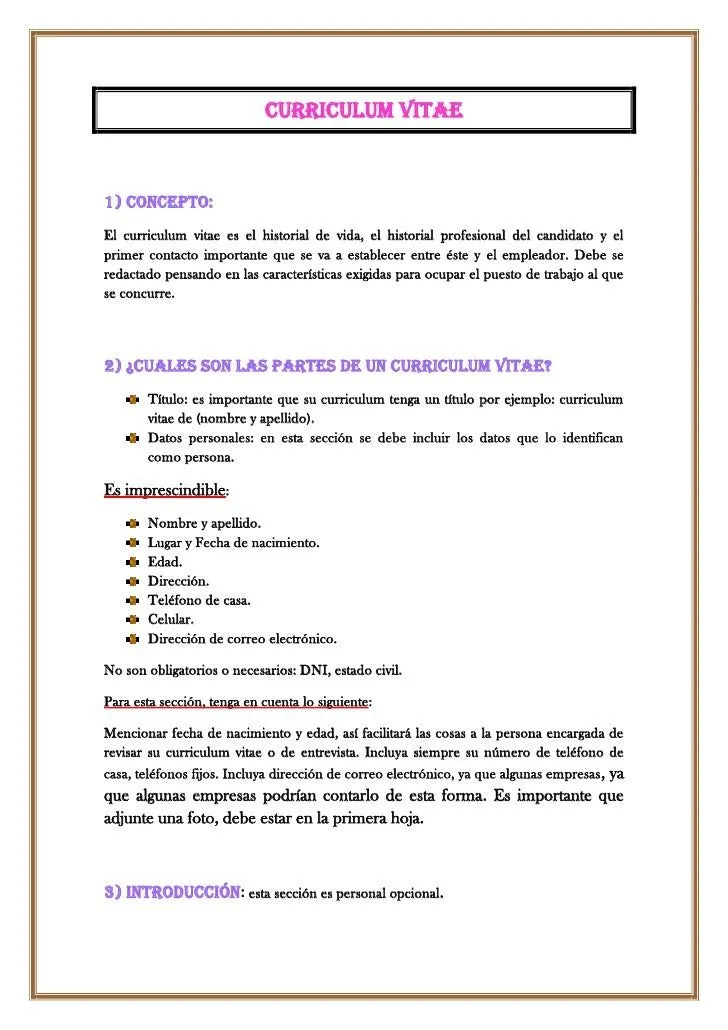 Trabajo práctico cv.