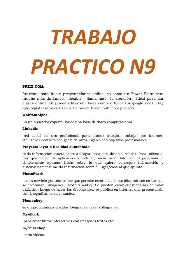 Trabajo practico N9